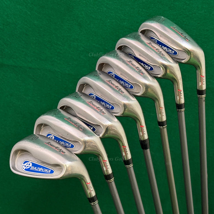 Tour Edge Bazooka JMAX QL 5-PW,SW Iron Set Reactive Flex 70g Graphite Seniors