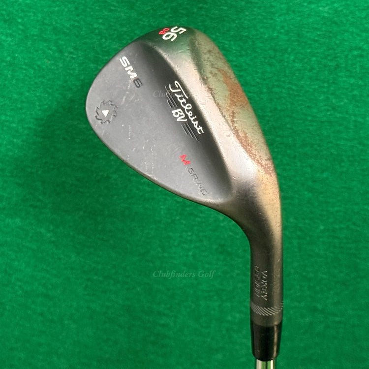 Titleist Vokey SM6 Jet Black 56-8M 56° Sand Wedge Vokey Design Steel Wedge Flex