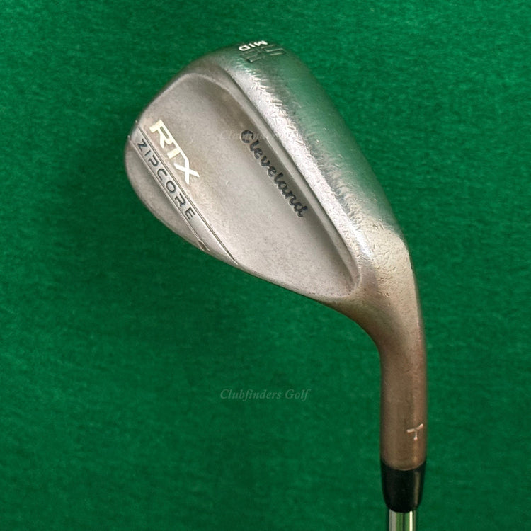 Cleveland RTX Zipcore Mid Raw "T" Stamp 52-10 52° Gap Wedge DG Spinner TI
