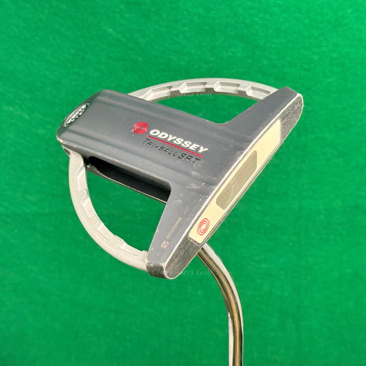 Odyssey White Steel Tri-Ball SRT 35.25" Single-Bend Mallet Putter Golf Club