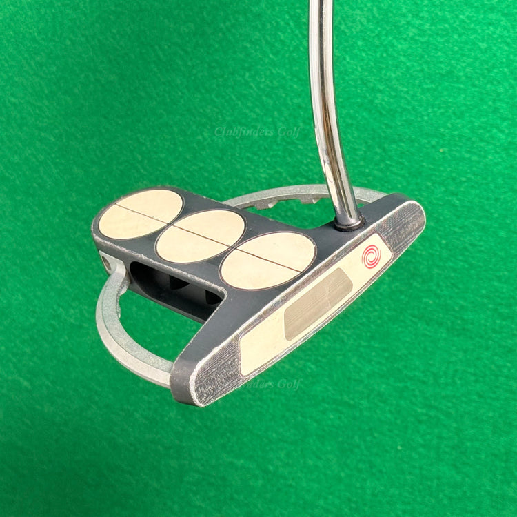 Odyssey White Steel Tri-Ball SRT 35.25" Single-Bend Mallet Putter Golf Club