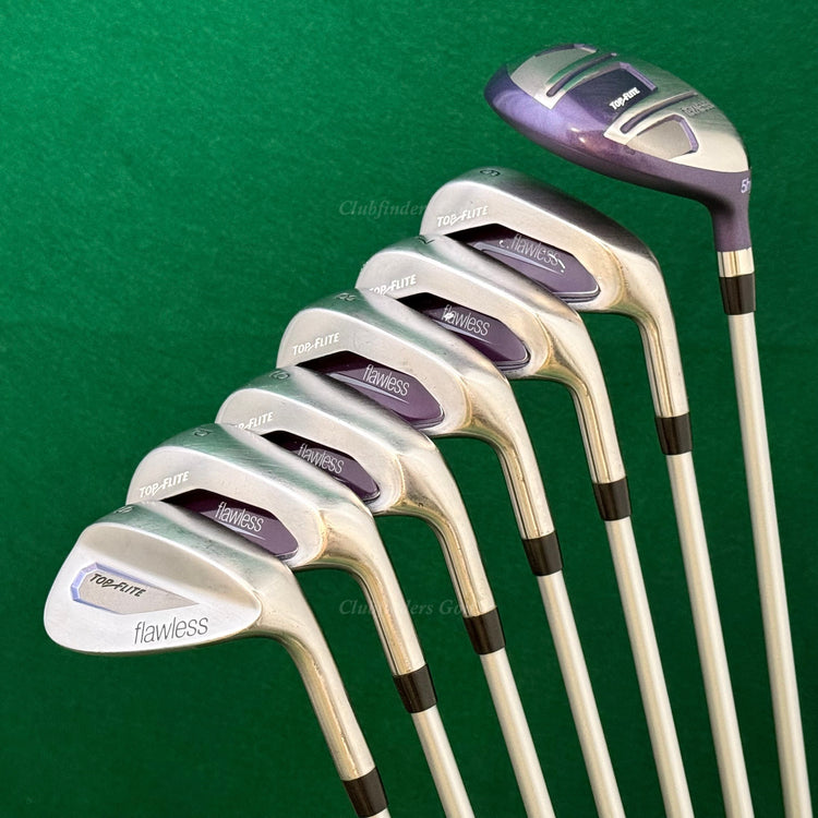 Lady Top Flite Flawless 5H, 6-SW Iron Set Factory Flawless Graphite Ladies