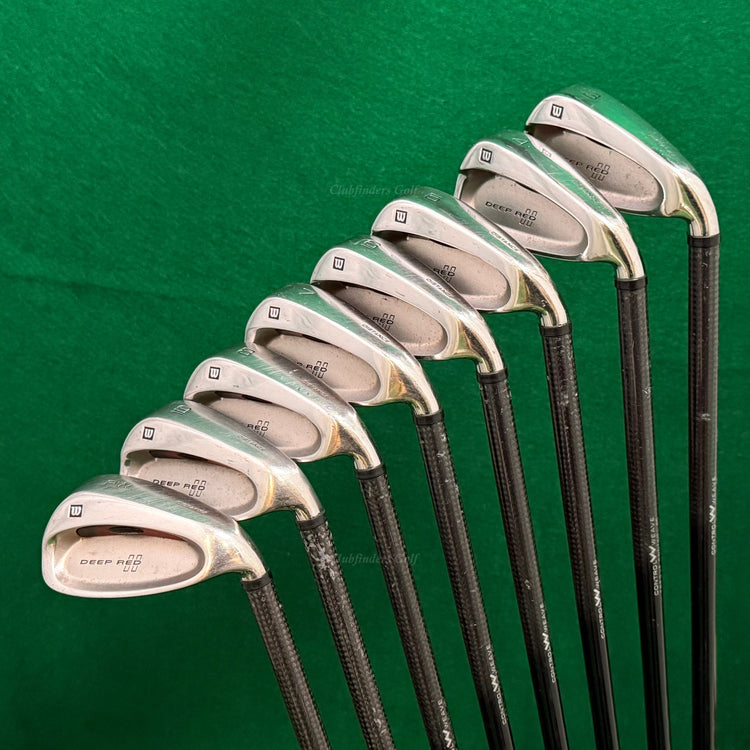 Wilson Deep Red 3-PW Iron Set Factory UST Fat Shaft Tri-Ply Graphite Regular