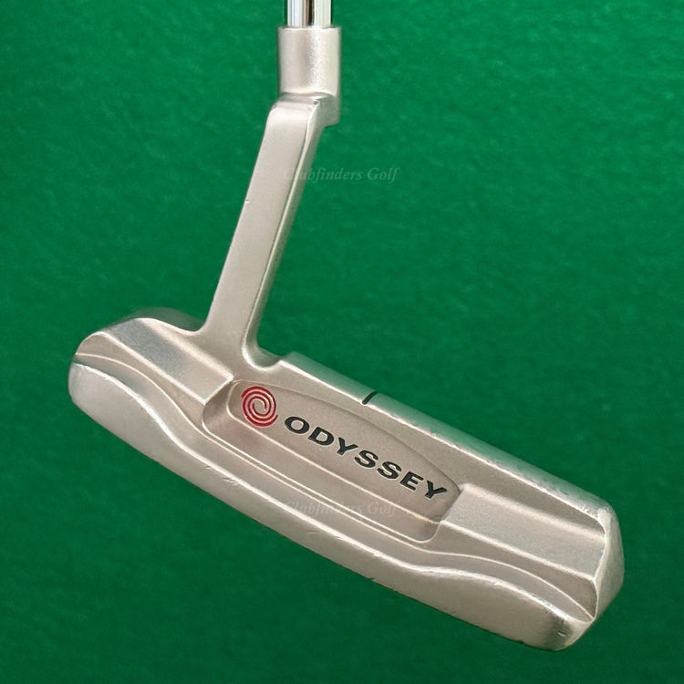 Odyssey White Hot Pro #1 Chrome Plumbers-Neck 34.5" Putter w/Super Stroke