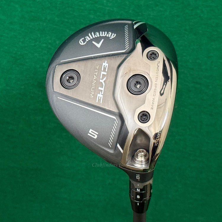 Callaway ELYTE Titanium 18° Fairway 5 Wood Vanquish 5-R2 Graphite Seniors w/HC