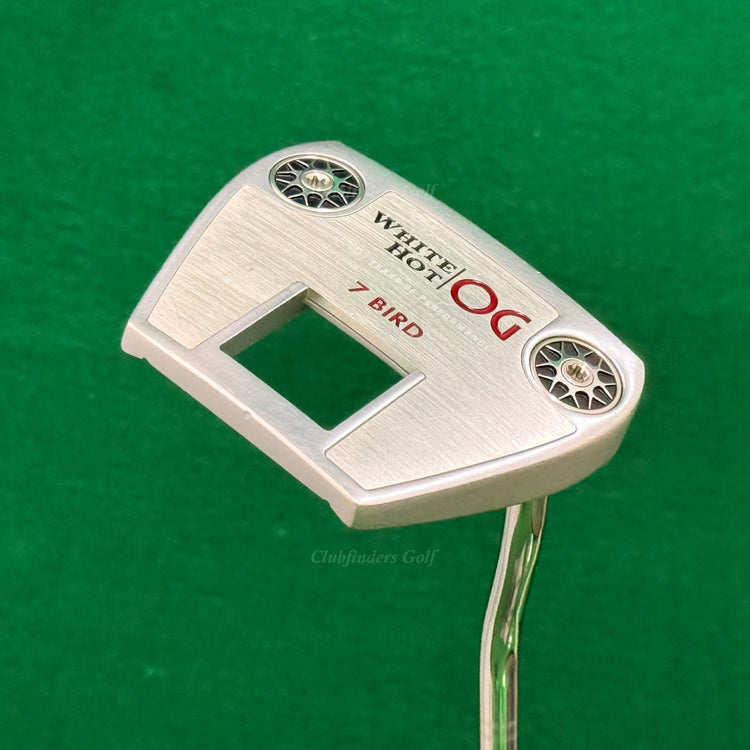 Odyssey White Hot OG 7 Bird 34" Double-Bend Mallet Putter W/ Super Stroke