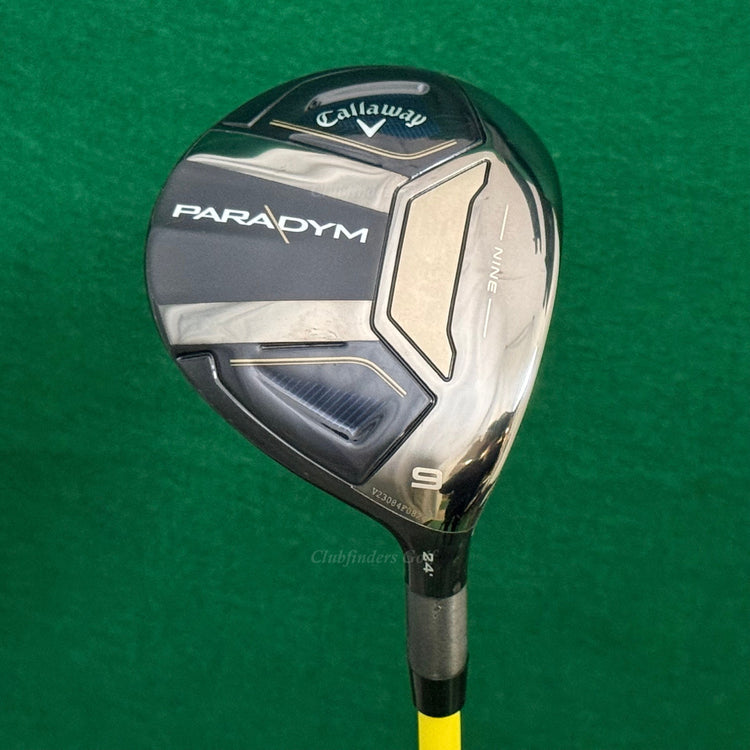 Callaway Paradym 24° Fairway 9 Wood HZRDUS Yellow 6.0 76g Graphite Stiff w/HC