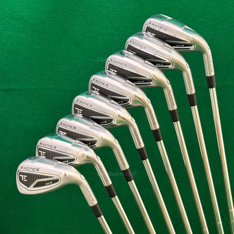 Tour Edge Exotics MAX 5-AW,GW Iron Set KBS Tour Lite Steel Regular