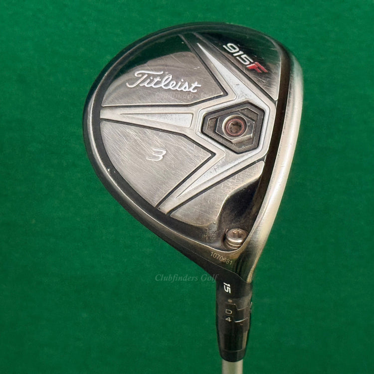 Titleist 915F Fairway 15° 3 Wood Mitsubishi Rayon Diamana S+ 70 Stiff *Dent*