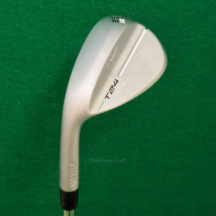 LH Mizuno T24 Satin Chrome 58-12D 58° Lob Wedge Dynamic Gold S400 TI Stiff