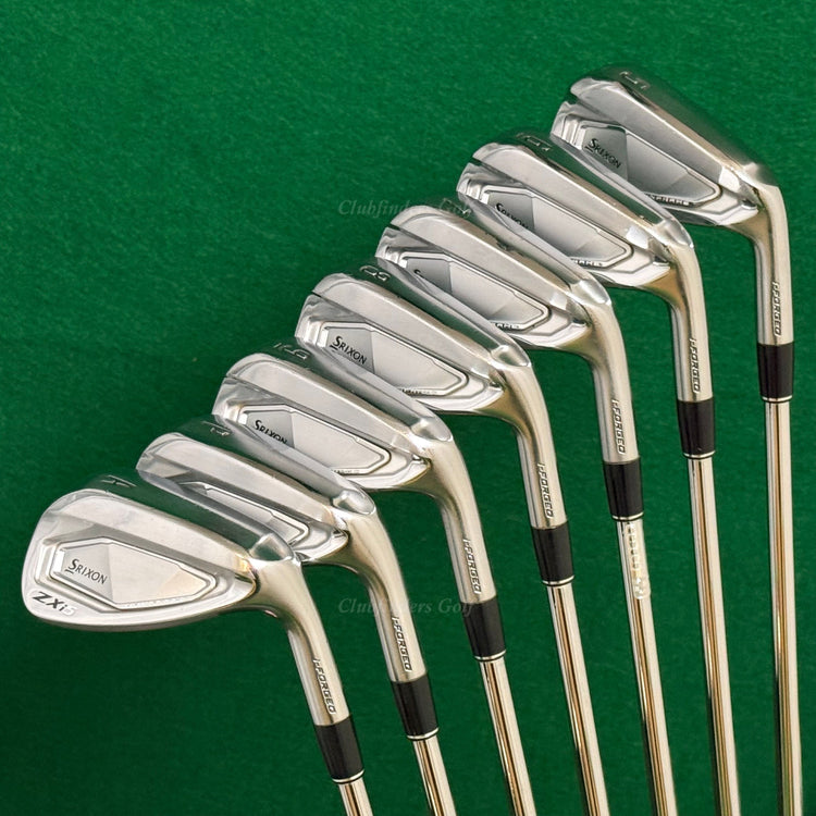 Srixon ZXi5 i-Forged 5-AW Iron Set Dynamic Gold 115 Mid Steel R300 Steel Regular