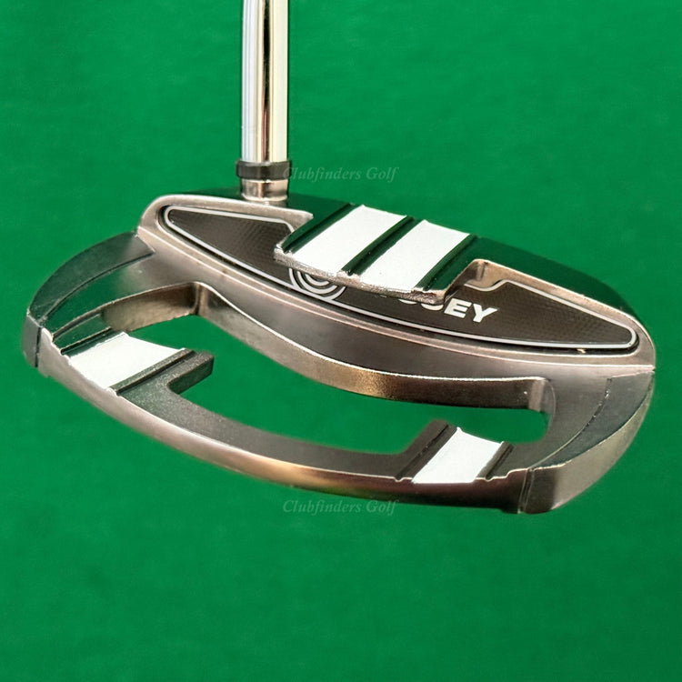 Odyssey White Ice Mini T 34.5" Double-Bend Mallet Putter w/ Super Stroke