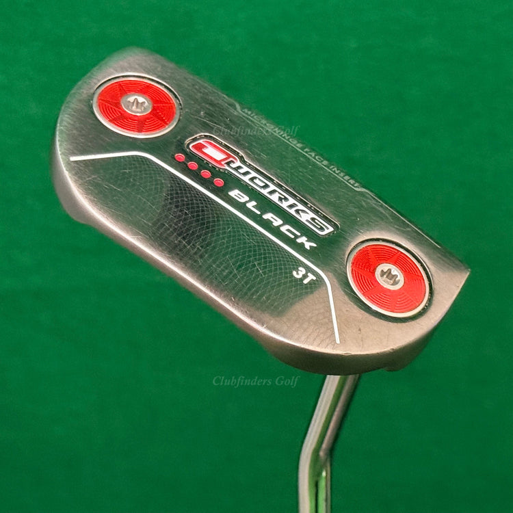 Odyssey O-Works Black 3T 35" Single-Bend Mid-Mallet Putter w/ Super Stroke & HC