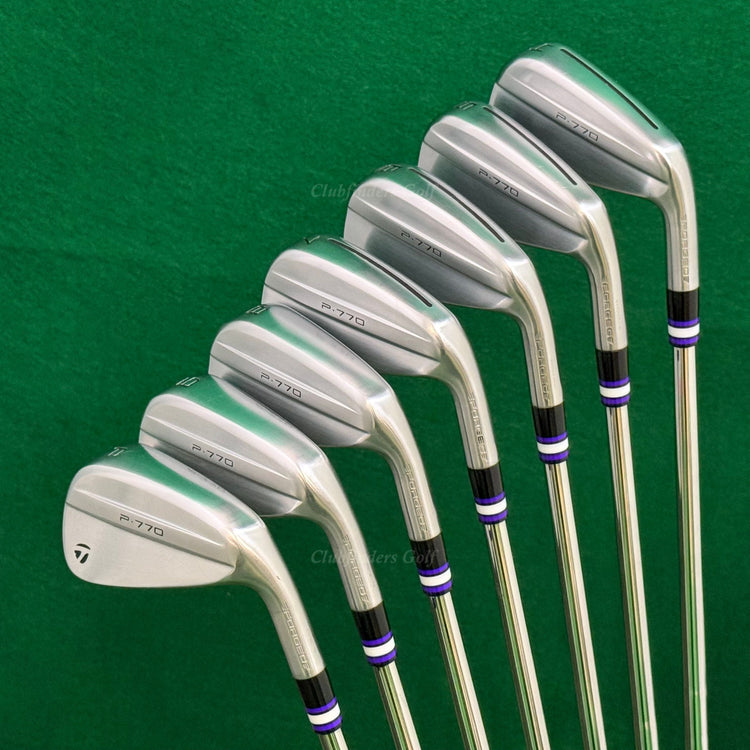 TayorMade P-770 Forged 2024 4-PW Iron Set KBS $-Taper 120 Steel Stiff