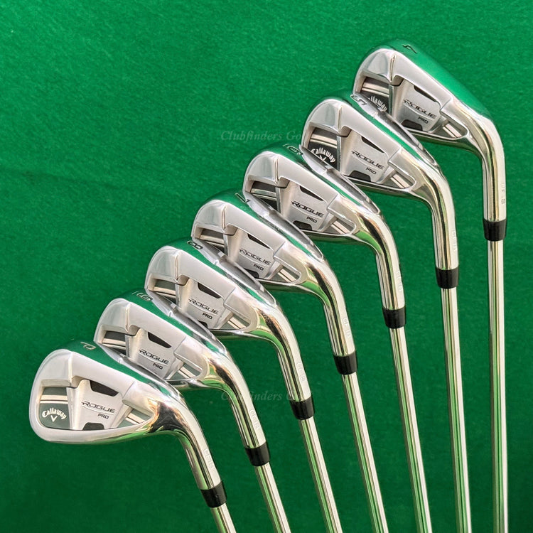 Callaway Rogue Pro CF18 (White) 4-PW Iron Set TT XP 95 ST15 S300 Steel Stiff