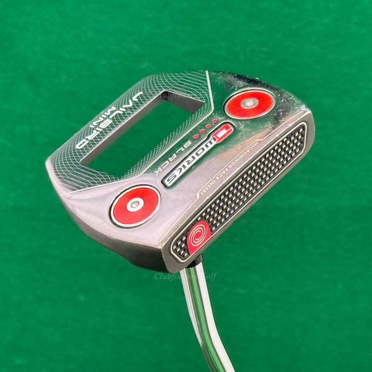 Odyssey O Works Black Jailbird Mini 35.5" DB Mallet Putter w/ Super Stroke
