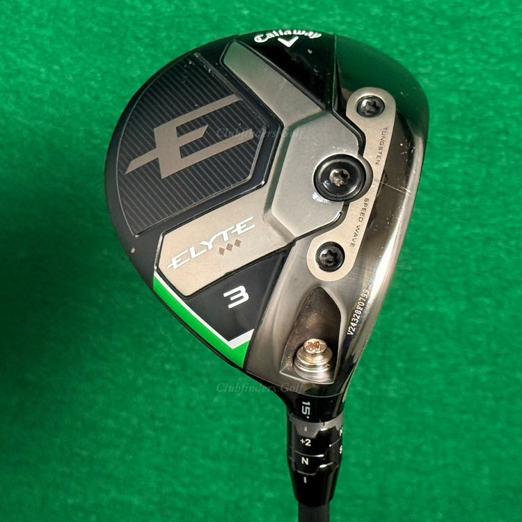 Callaway ELYTE Triple Diamond 15° Fairway 3 Wood Tensei 1K Black 75-S Stiff w/HC