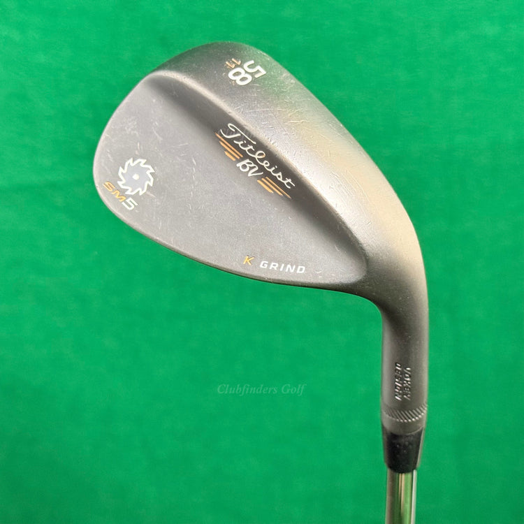 Titleist Vokey SM5 Black 58-11K 58° Lob Wedge Stepped Steel Wedge Flex