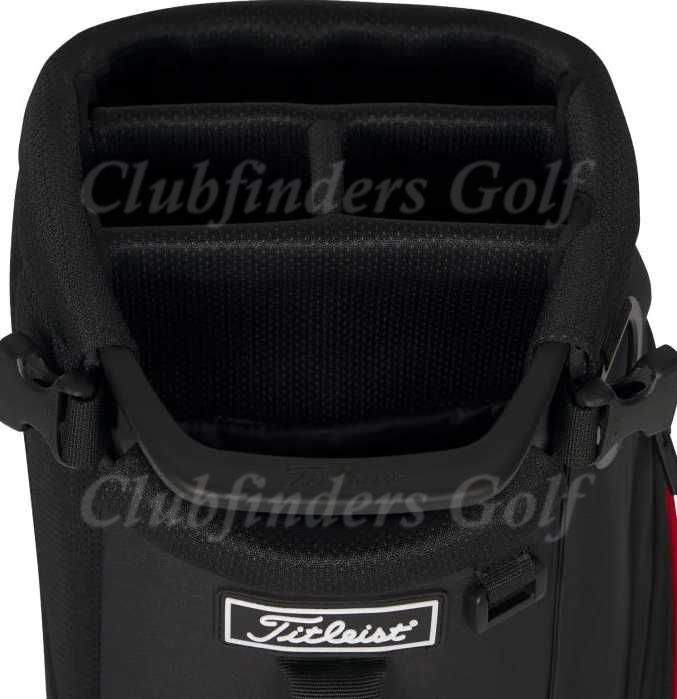 NEW Titleist Players S4 Black/Red/White 4-Way Golf Stand Bag w/ Raincover