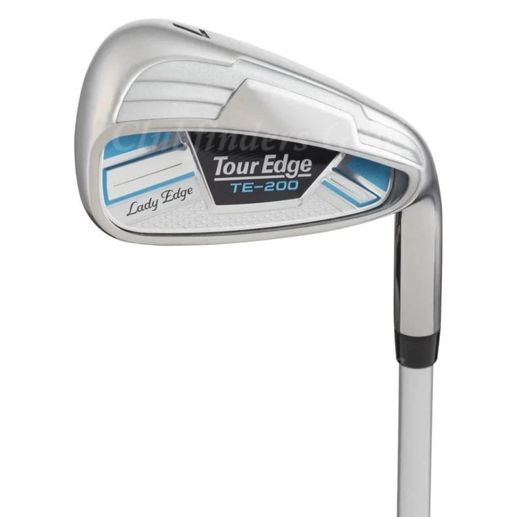 NEW LH Lady Tour Edge TE-200 Turquoise Graphite Ladies Flex Half Set & Stand Bag