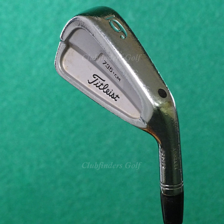 Titleist 735.CM Chrome Forged Single 6 Iron True Temper Dynamic Gold Steel Stiff