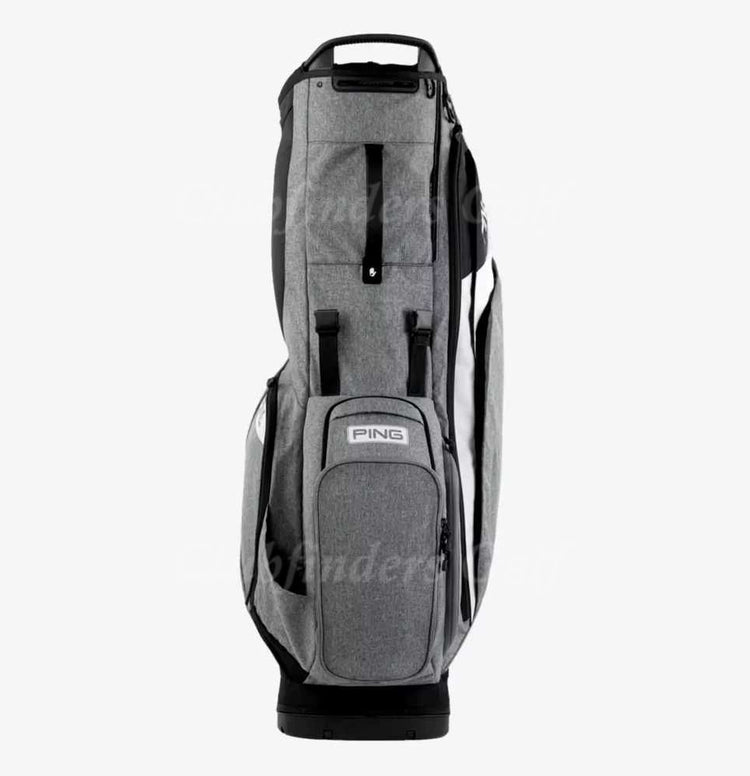 NEW Ping Hoofer Heather Grey/Black Golf Stand Bag w/ Raincover