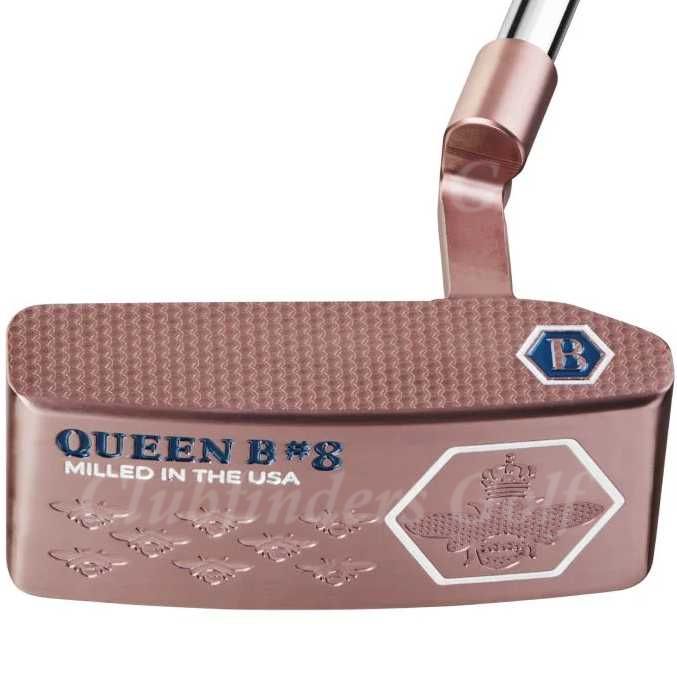 NEW Bettinardi 2025 Queen B #8 Royal Rose PVD 35" Plumbers-Neck Putter W/ HC
