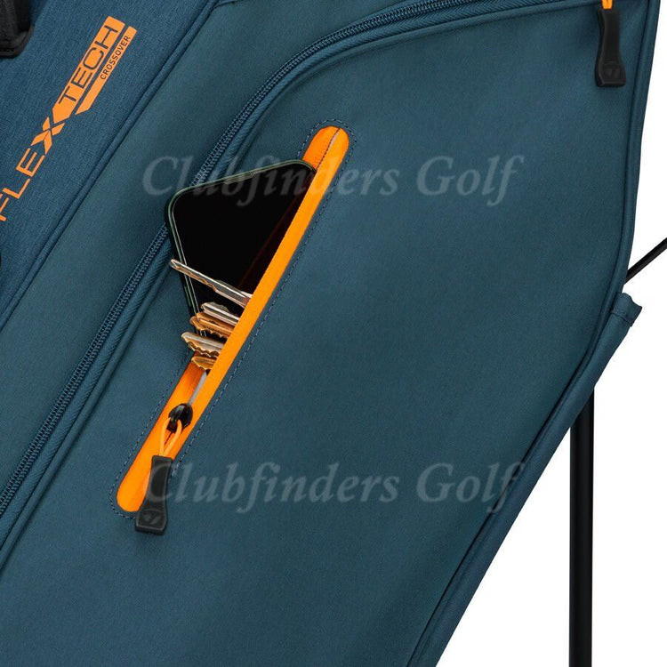 NEW TaylorMade 2026 TM26 FlexTech Navy/Orange Golf Stand Bag w/ Raincover