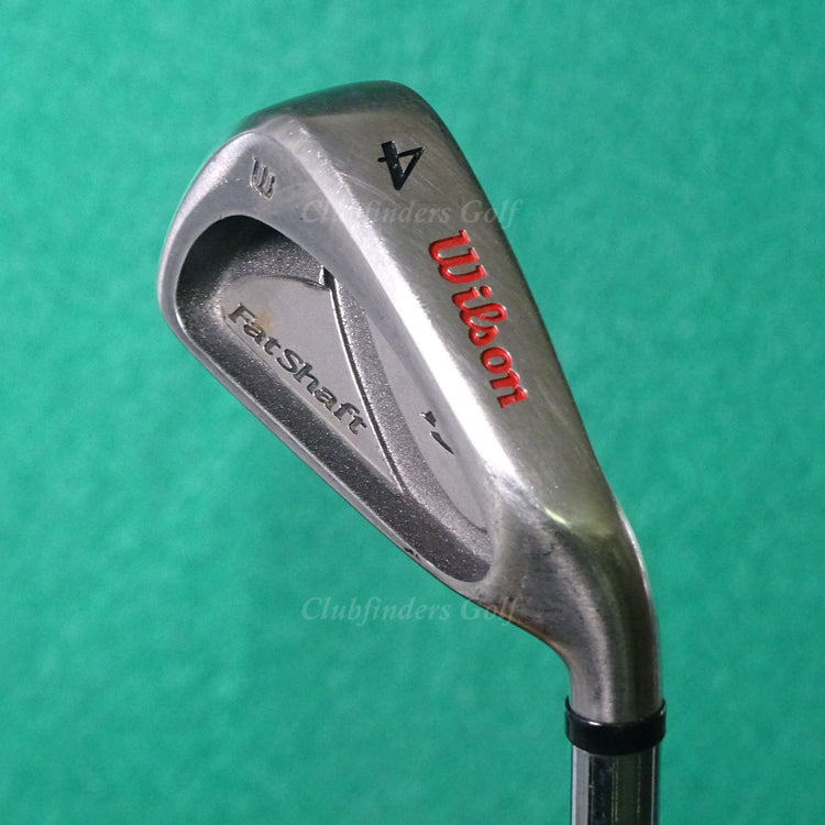 Wilson Fat Shaft II Single 4 Iron Factory Fat Shaft Platinum Steel Stiff