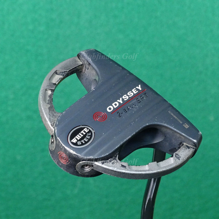 Odyssey White Steel 2-Ball SRT Double-Bend Mallet 35" Putter Golf Club