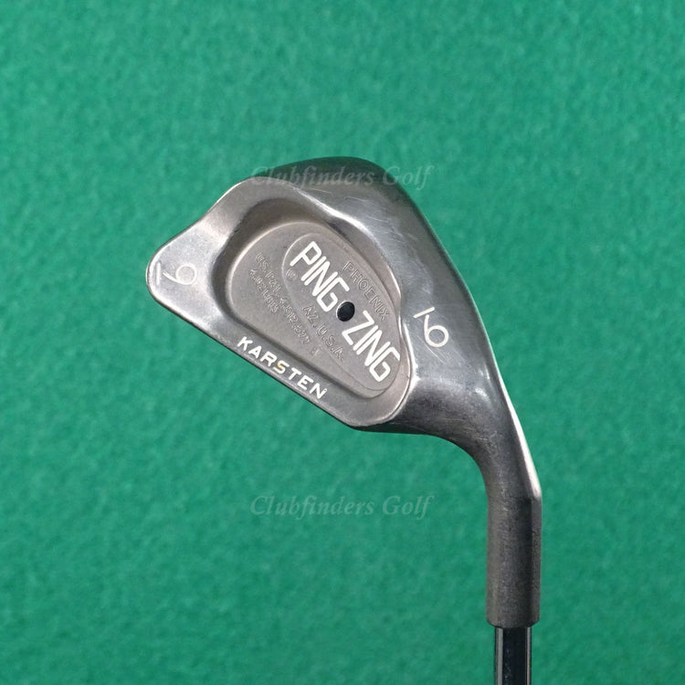 Ping Zing Stainless Black Dot Single 9 Iron Cushin JZ Steel Stiff