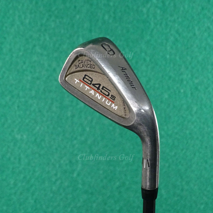 Tommy Armour 845s Titanium Single 6 Iron Factory G-Force 3.3 Graphite Stiff