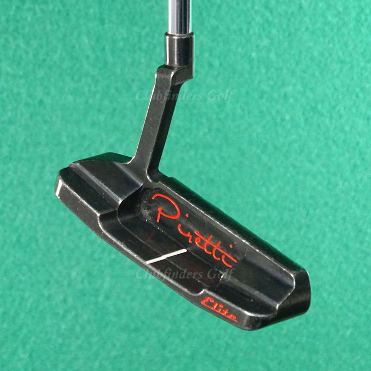 Piretti Cottonwood 2 Elite Black Plumbers-Neck 36.5" Putter Golf Club
