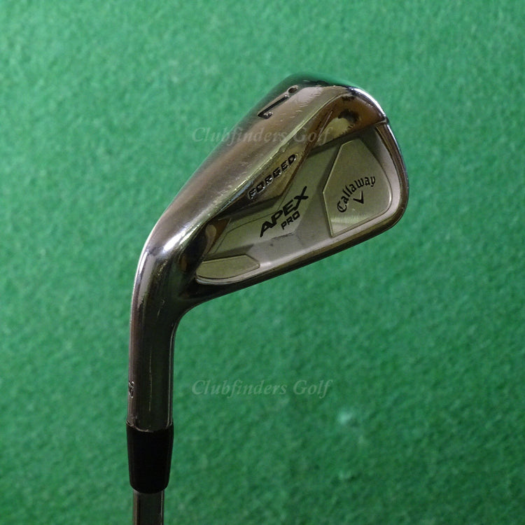 LH Callaway Apex Pro '19 Forged Single 7 Iron Project X Rifle 5.5 Steel Firm