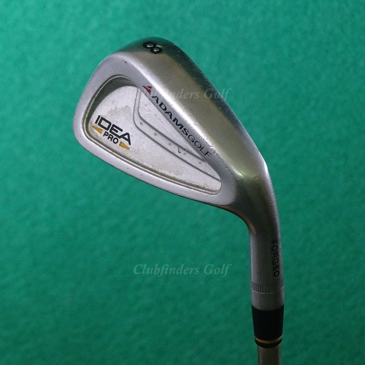 Adams Idea Pro Forged Single 8 Iron True Temper Black Gold Steel Stiff