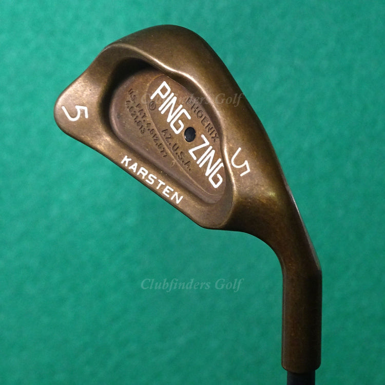 Ping Zing BeCu Copper Black Dot Single 5 Iron Karsten 101 Graphite Regular