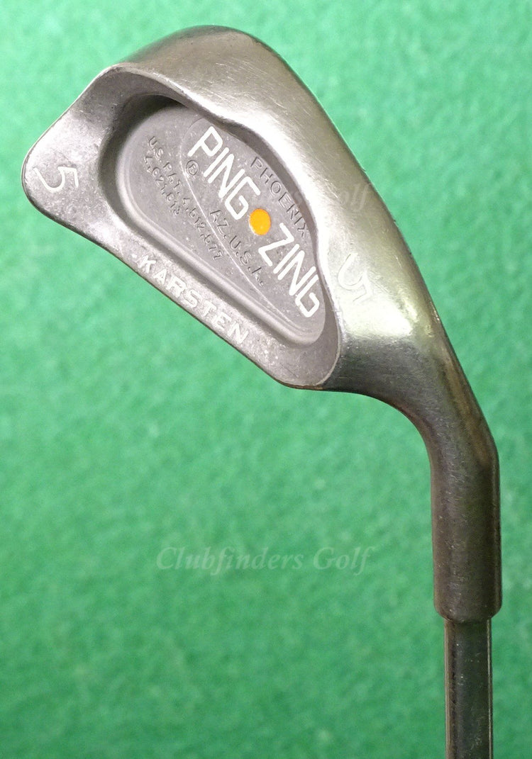 Ping Zing Stainless Orange Dot Single 5 Iron Karsten ZZ-Lite Steel Stiff