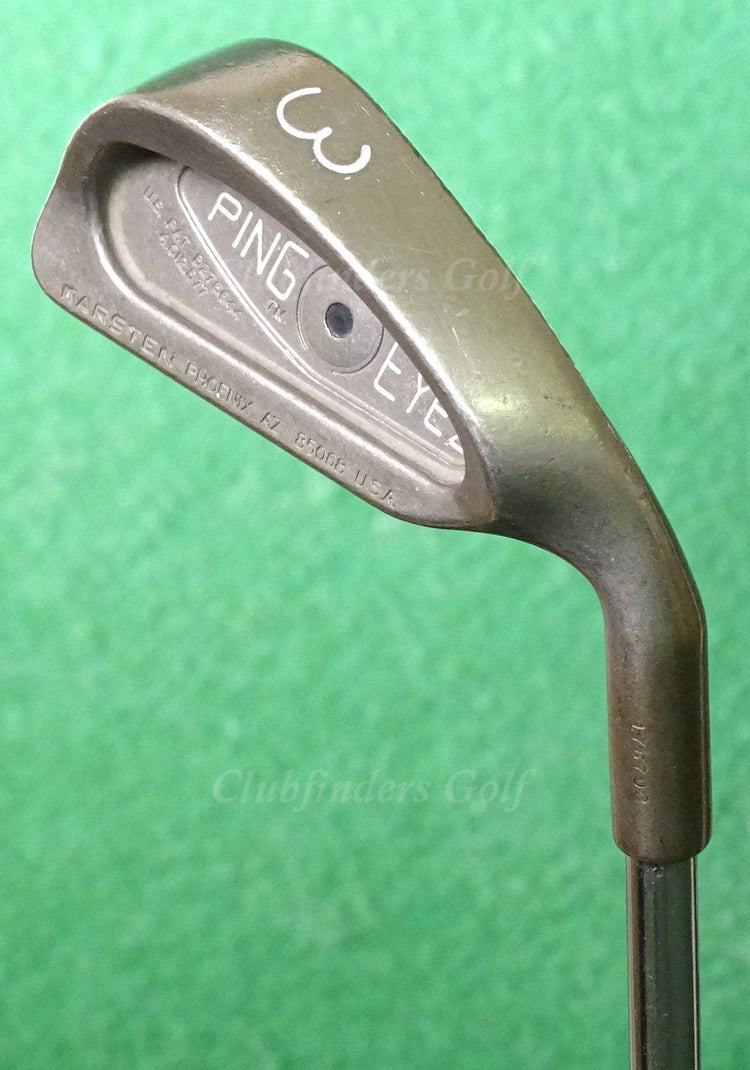 Ping Eye 2 Black Dot Single 3 Iron Karsten True Temper Steel Stiff