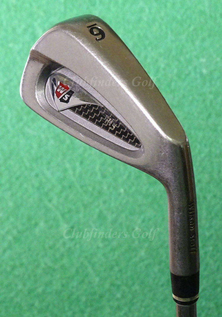 Wilson Staff Pi5 Single 6 Iron Factory True Temper Dynamic Gold S300 Steel Stiff