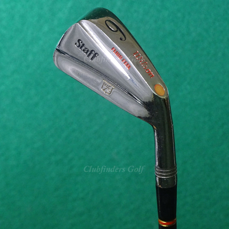 Wilson Staff Fluid Feel 1989 Forged Single 6 Iron Dynamic Gold Steel Stiff