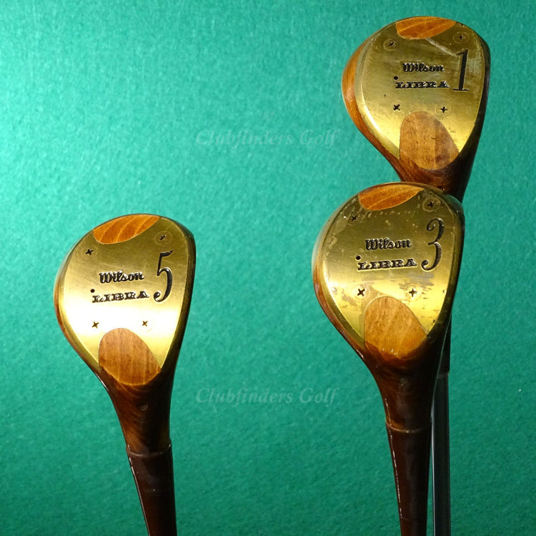 VINTAGE Lady Wilson Libra Strata-Bloc 4200 1, 3, & 5 Woods Steel Ladies SET OF 3