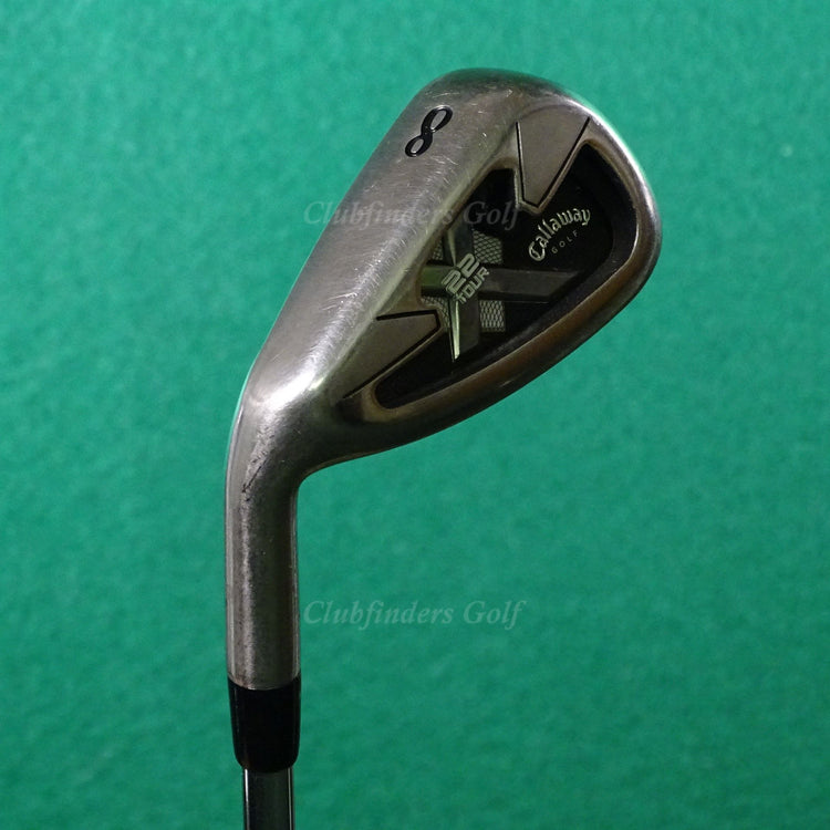 LH Callaway X-22 Tour Single 8 Iron Project X Flighted Rifle 6.0 Steel Stiff