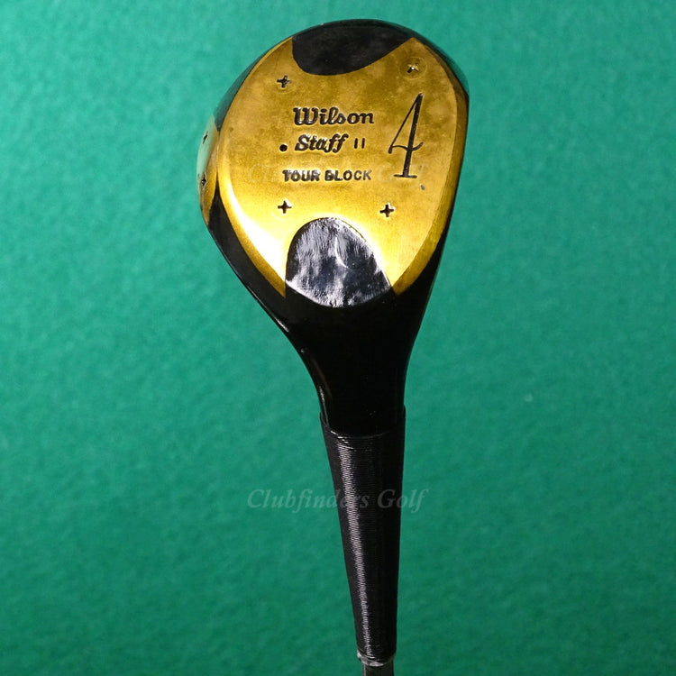 VINTAGE Wilson Staff II Tour Block 4300 Fairway 4 Wood Dynamic Steel Regular