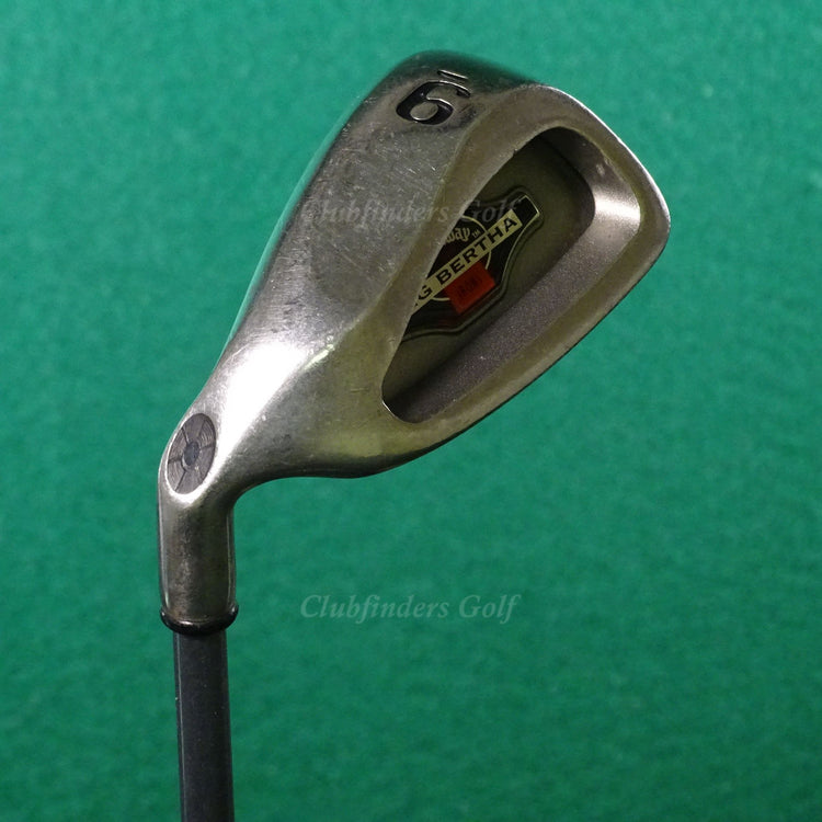 LH Callaway Original Big Bertha Single 9 Iron Factory RCH 90 Graphite Firm