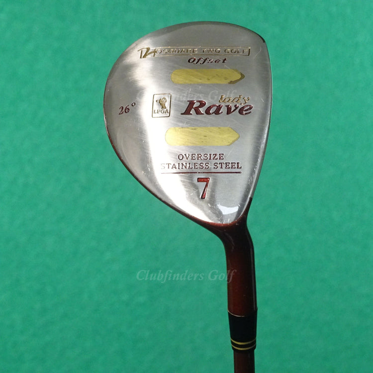 Lady Square Two Lady Rave Offset Fairway 7 Wood Factory Graphite Ladies
