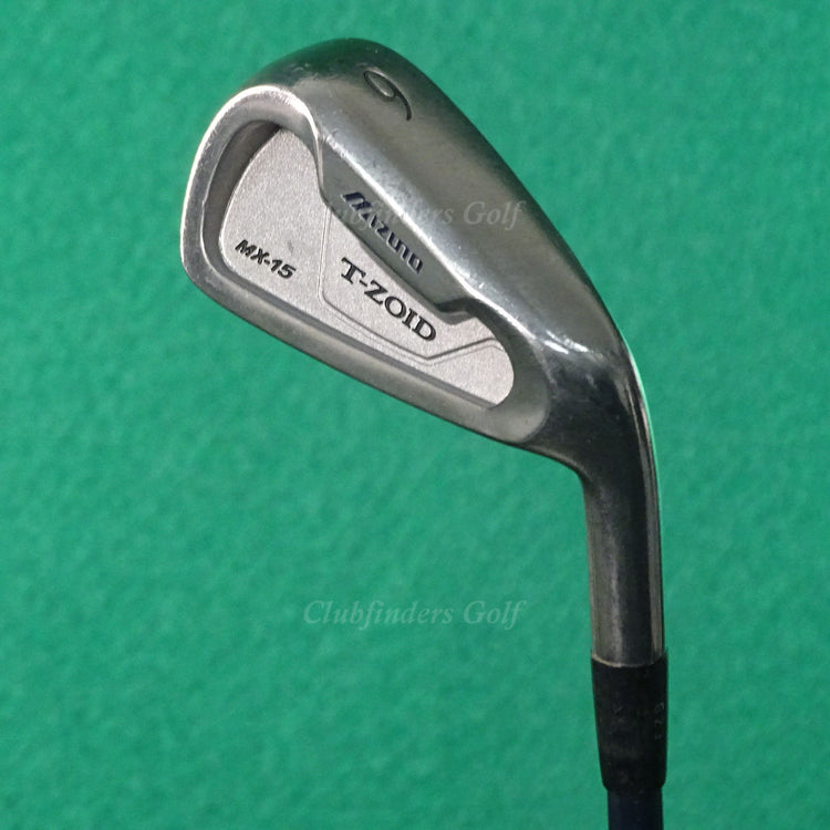 Mizuno T-Zoid MX-15 Single 6 Iron Factory Exsar Blue Graphite Regular