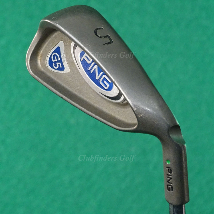 Ping G5 Green Dot Single 5 Iron Factory CS Lite Steel Stiff