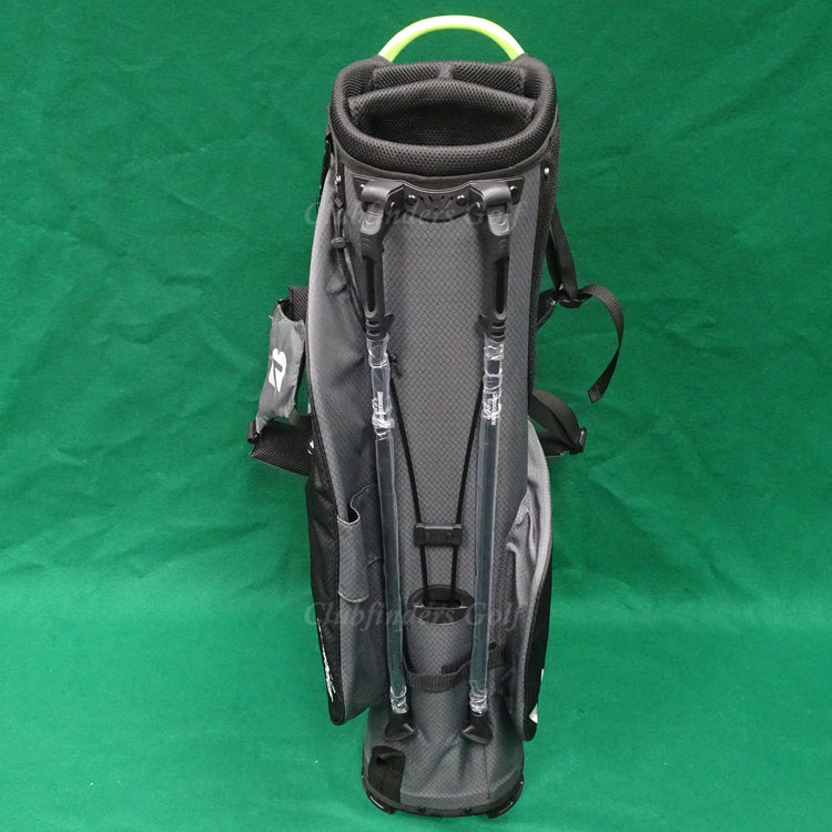 NEW Bridgestone Gambler Lightweight Black/Grey Golf Stand Bag w/ Raincover