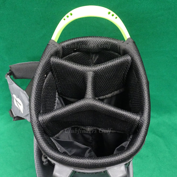 NEW Bridgestone Gambler Lightweight Black/Grey Golf Stand Bag w/ Raincover