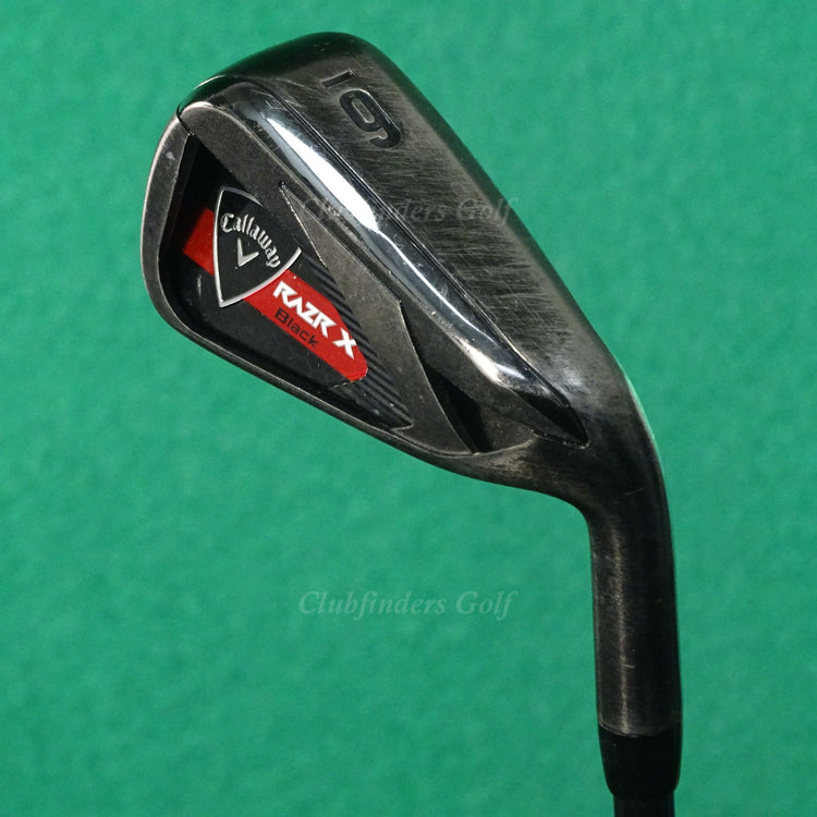 Callaway RAZR X Black Single 6 Iron Factory I-75G Graphite Regular